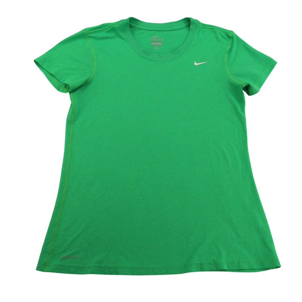 Nike Dri-FIT Womens Medium Green Short Sleeve Athletic Training T-Shirt